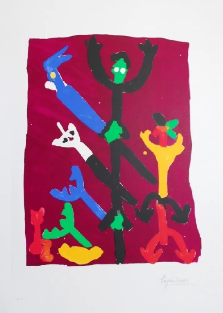 Литография Ionesco - LE PEUPLE DES ARBRES