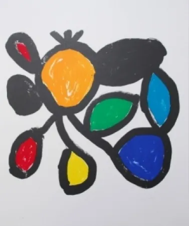 Литография Ionesco - Les fleurs