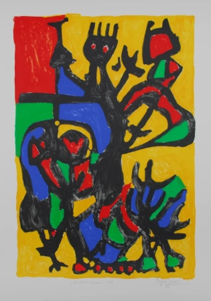 Литография Ionesco - Les hauts danseurs