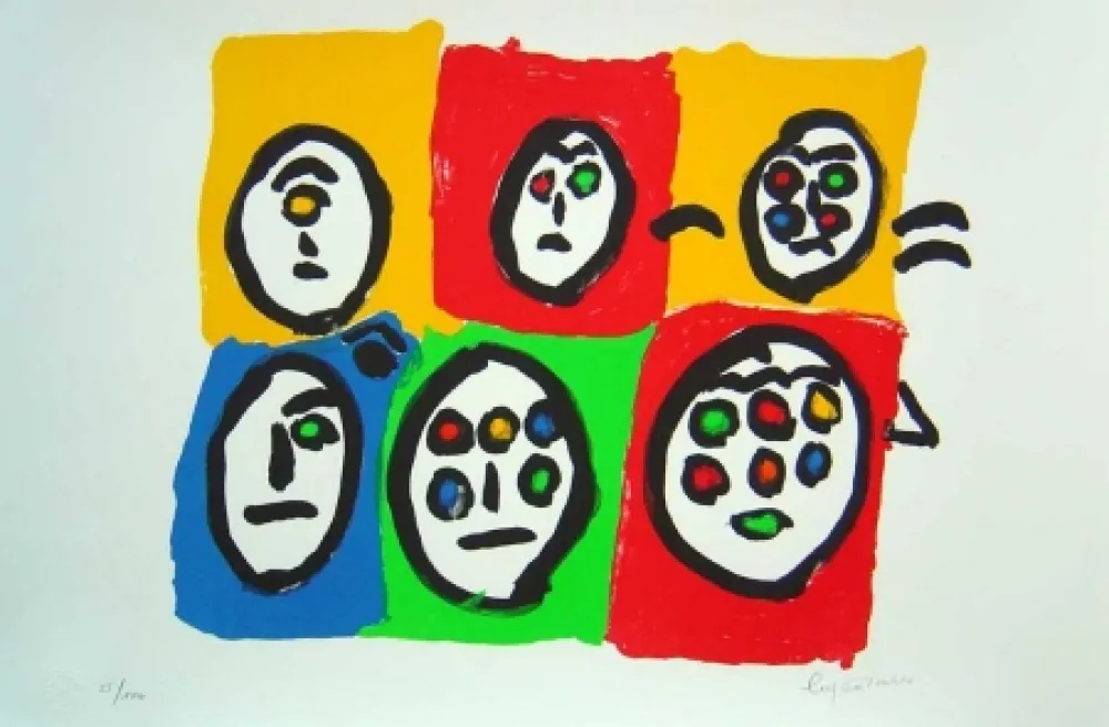 Литография Ionesco - Les multi voeux