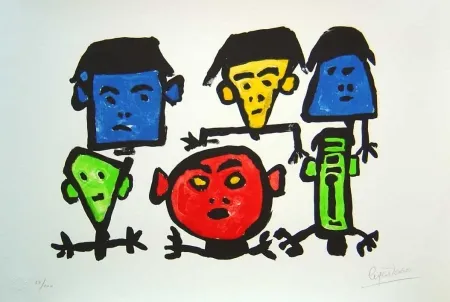 Литография Ionesco - Les spectateurs