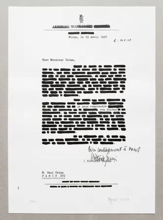 Литография Isgro - Cancellature