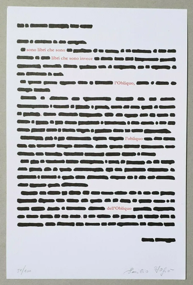 Литография Isgro - Obliquo