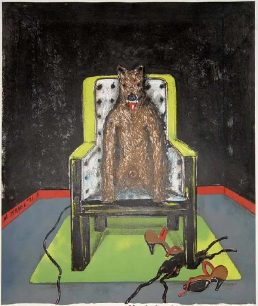 Литография Israel - Thirsting Wolf