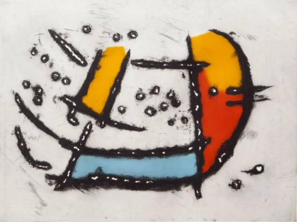 Акватинта Jacobsen - La Seine - Bateau Mouche