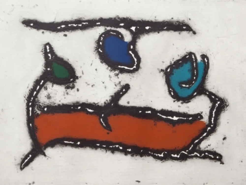 Акватинта Jacobsen - La Seine - Le Barque