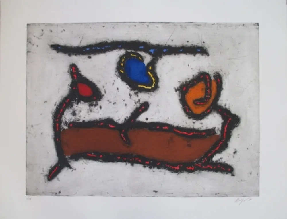 Офорт Jacobsen - La Seine - Le Barque