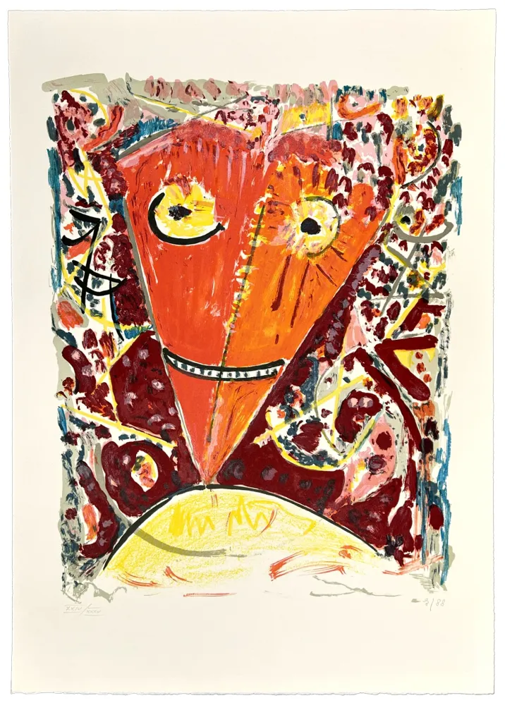 Литография Jacobsen - Sans Titre