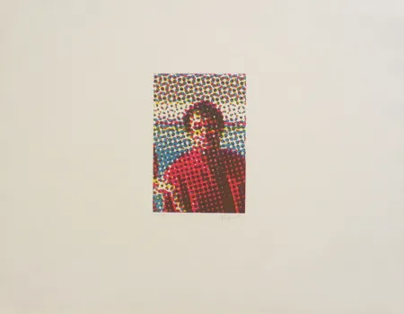 Офорт И Аквитанта Jacquet - Portrait de Mario Schifano