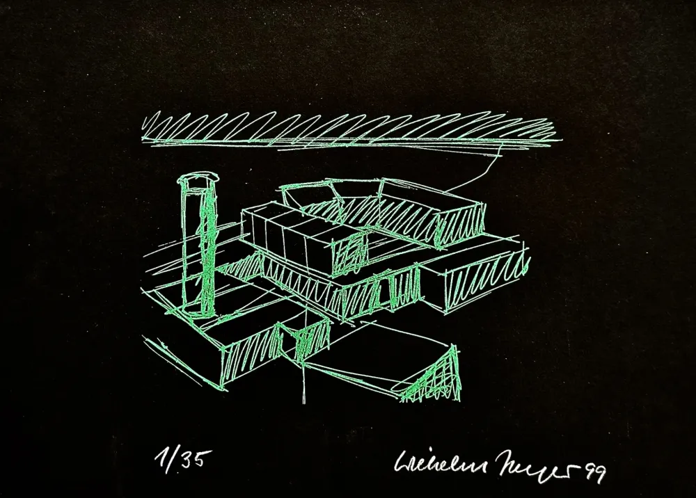 Сериграфия Jaeger - Konstruktive Elemente Grün