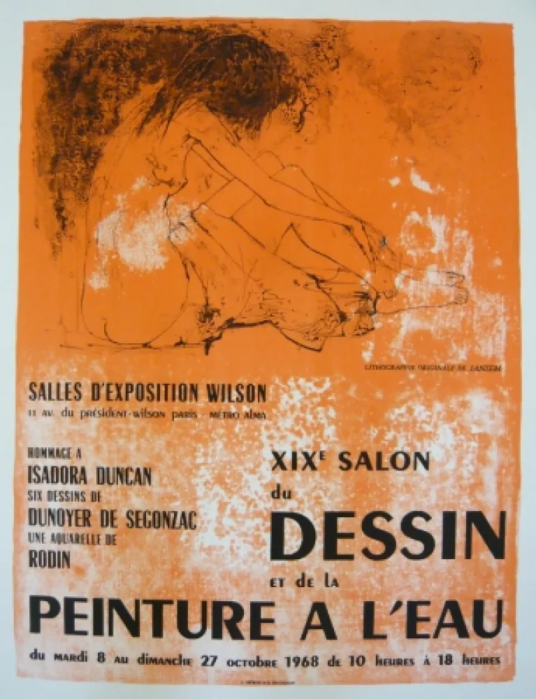 Афиша Jansem - Affiche salon du dessin et de la peinture à l'eau