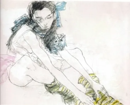 Литография Jansem - Le ruban bleu