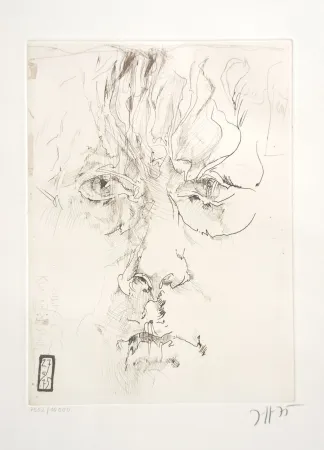 Офорт Janssen - Autoportrait