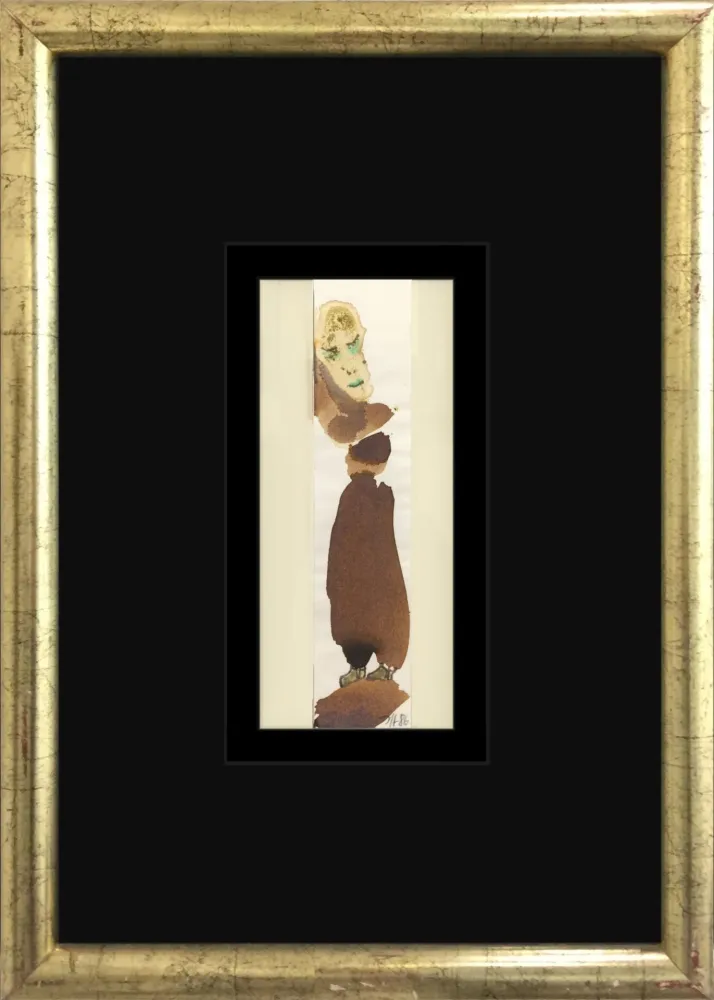Нет Никаких Технических Janssen - Figure 1986  Original Watercolour