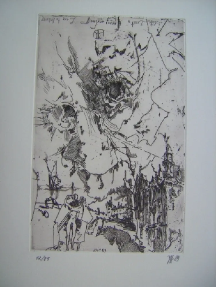 Гравюра Janssen - Saut de temp