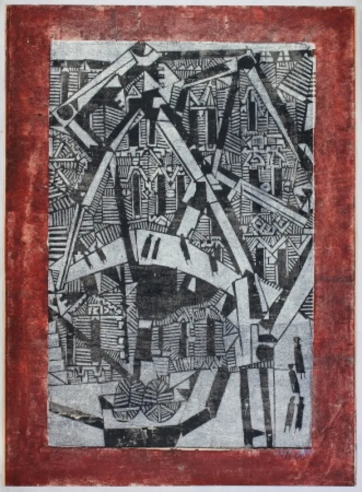 Гравюра На Дереве Janssen - Speicherstadt (Hamburg Warehouse District)