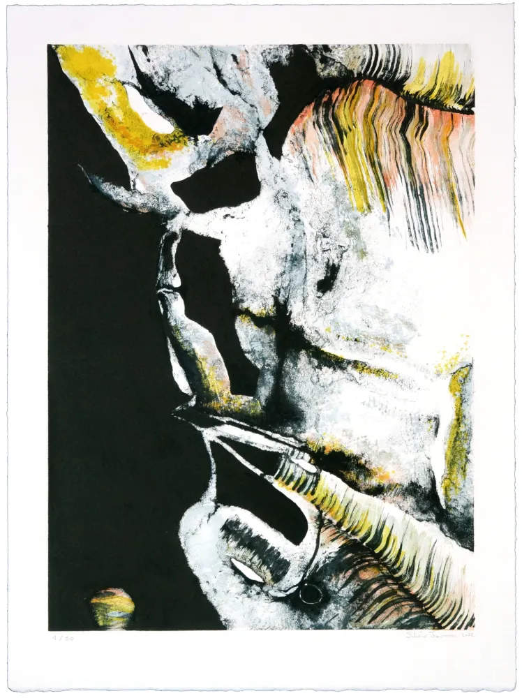 Литография Jarrosson - Naissance de fossiles