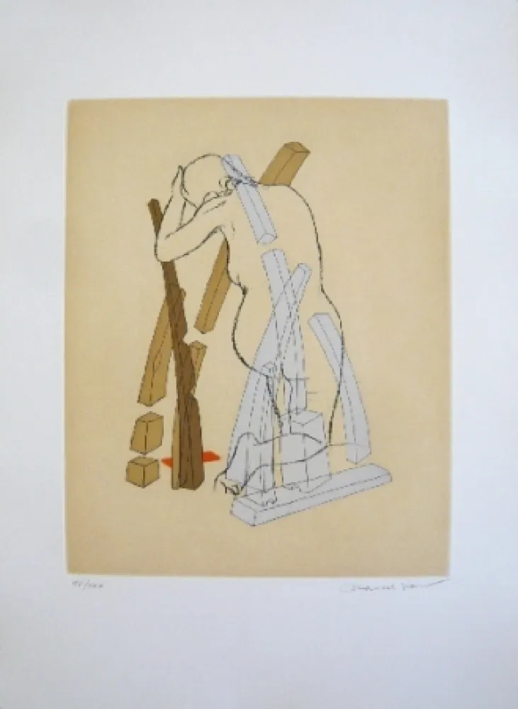 Офорт И Аквитанта Jean - Composition 5