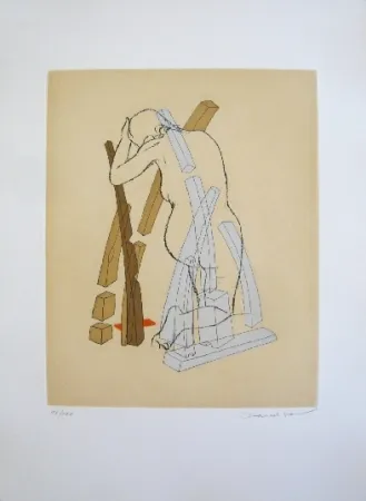 Офорт И Аквитанта Jean - Composition 5