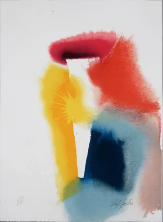 Литография Jenkins - Abstract Composition, c. 1980 - Hand-signed! 