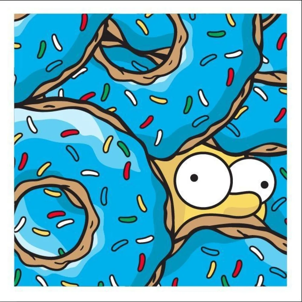 Сериграфия Jerkface - Donut Mobile (Blue Raspberry)