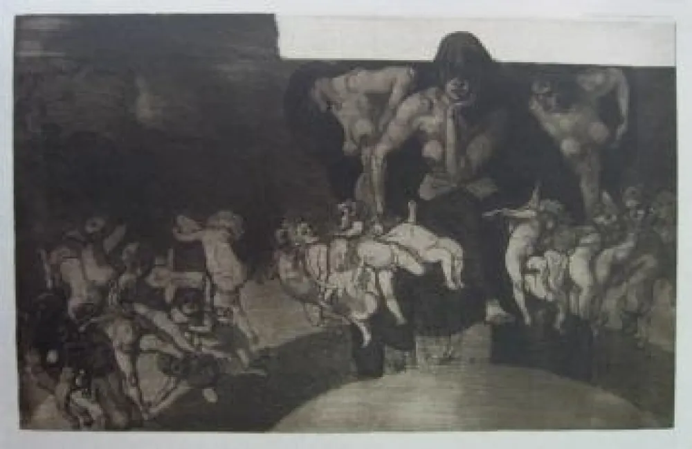 Офорт И Аквитанта Jettmar - Nacht und Träume / Night and Dreams