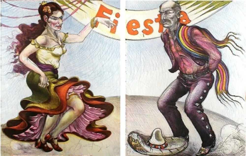 Многоэкземплярное Произведение Jimenez - Fiesta (diptych)