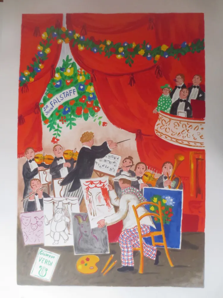 Литография Jirlow - FALSTAFF