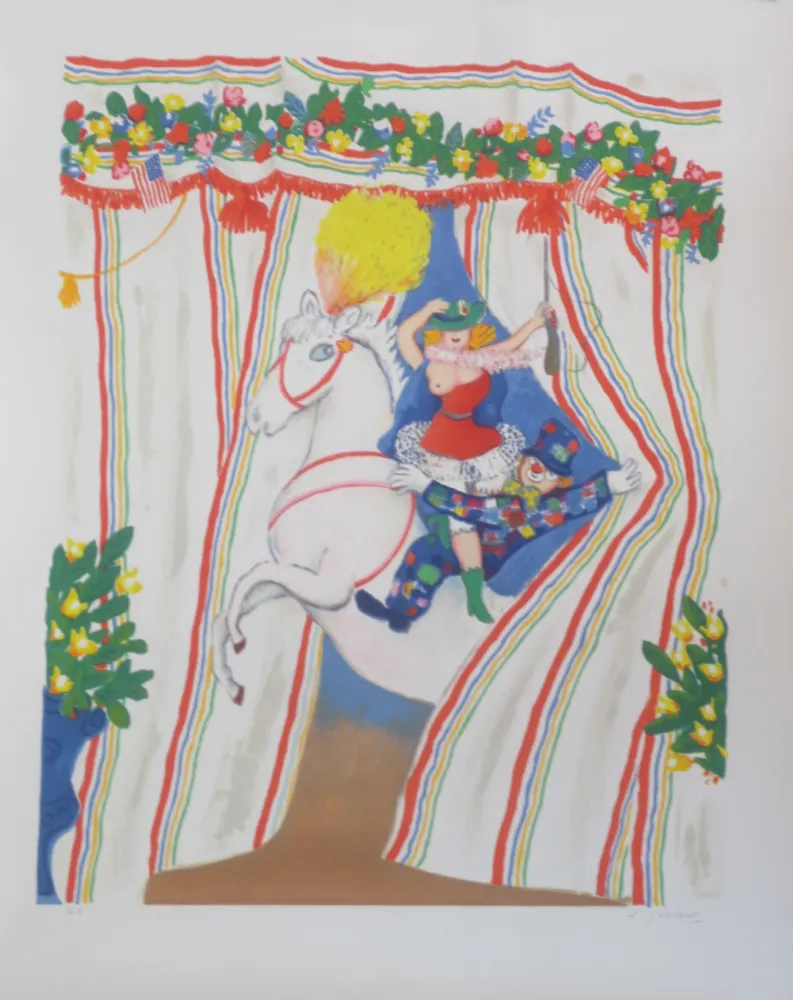 Литография Jirlow - L'écuyére