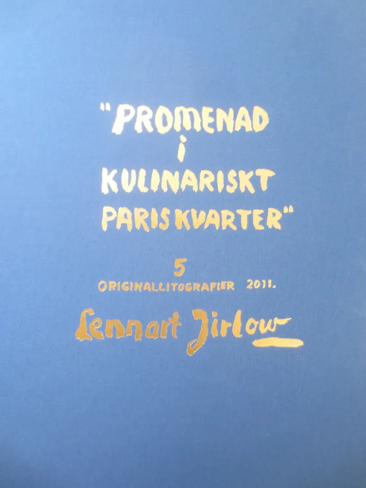 Литография Jirlow - Promenade culinaire a PARIS