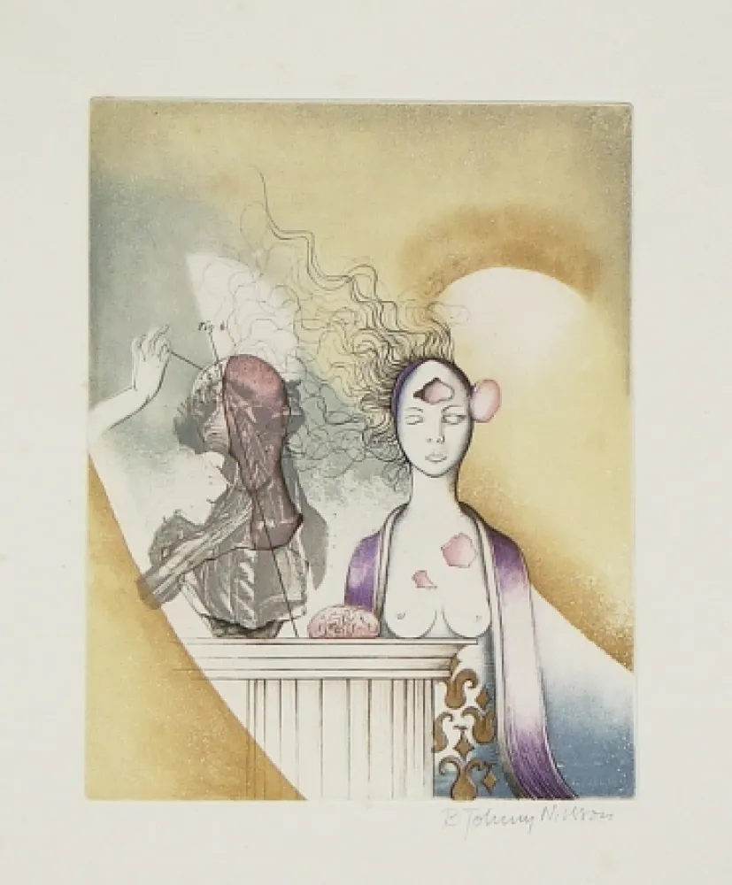 Офорт И Аквитанта Johnny Nilsson - Titre inconnu