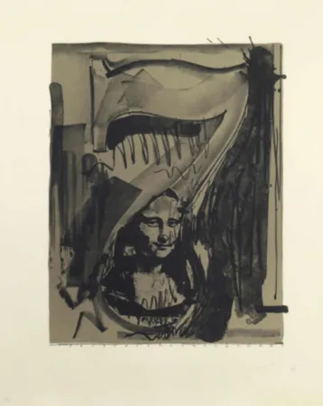 Литография Johns - Figure 7, Black Numerals Series