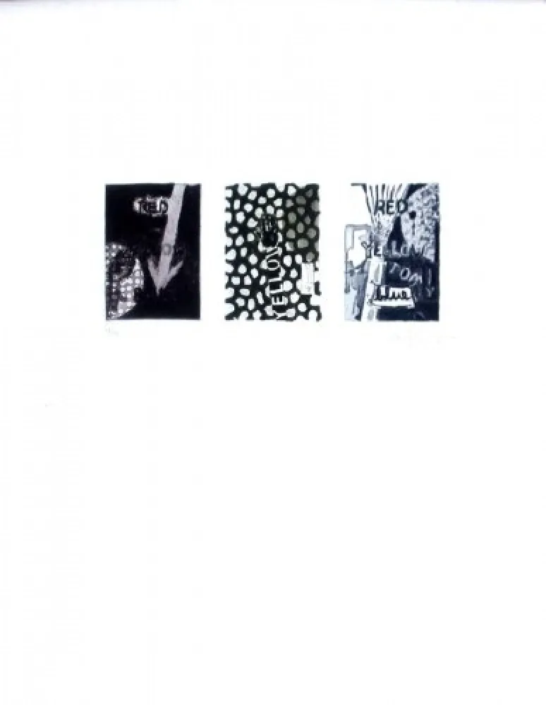 Офорт И Аквитанта Johns - Untitled