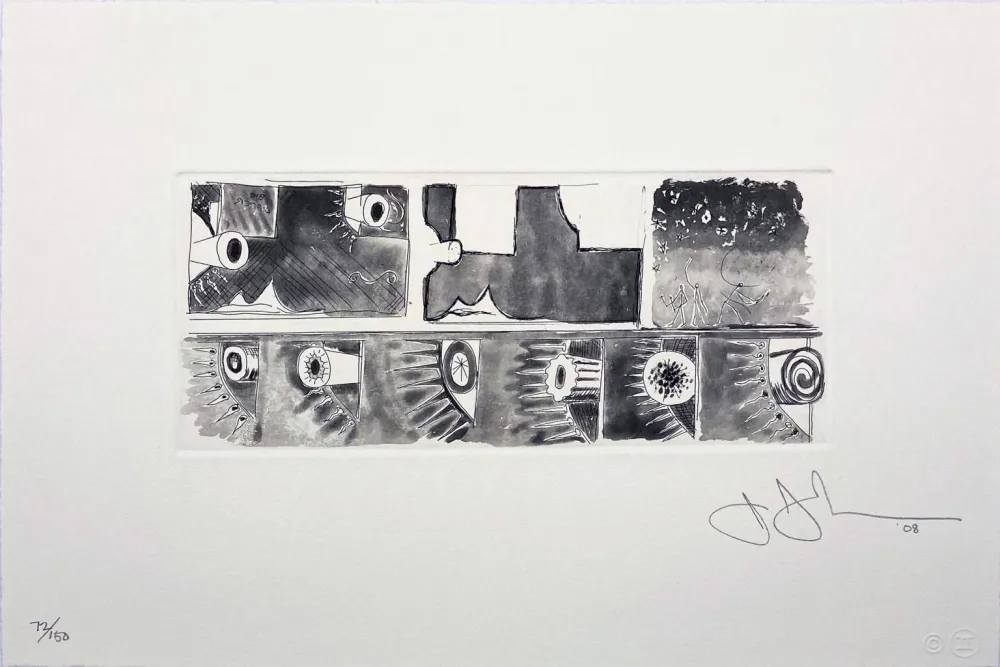 Акватинта Johns - Untitled from the Artist for Obama Portfolio