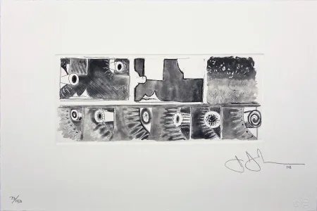 Акватинта Johns - Untitled from the Artist for Obama Portfolio