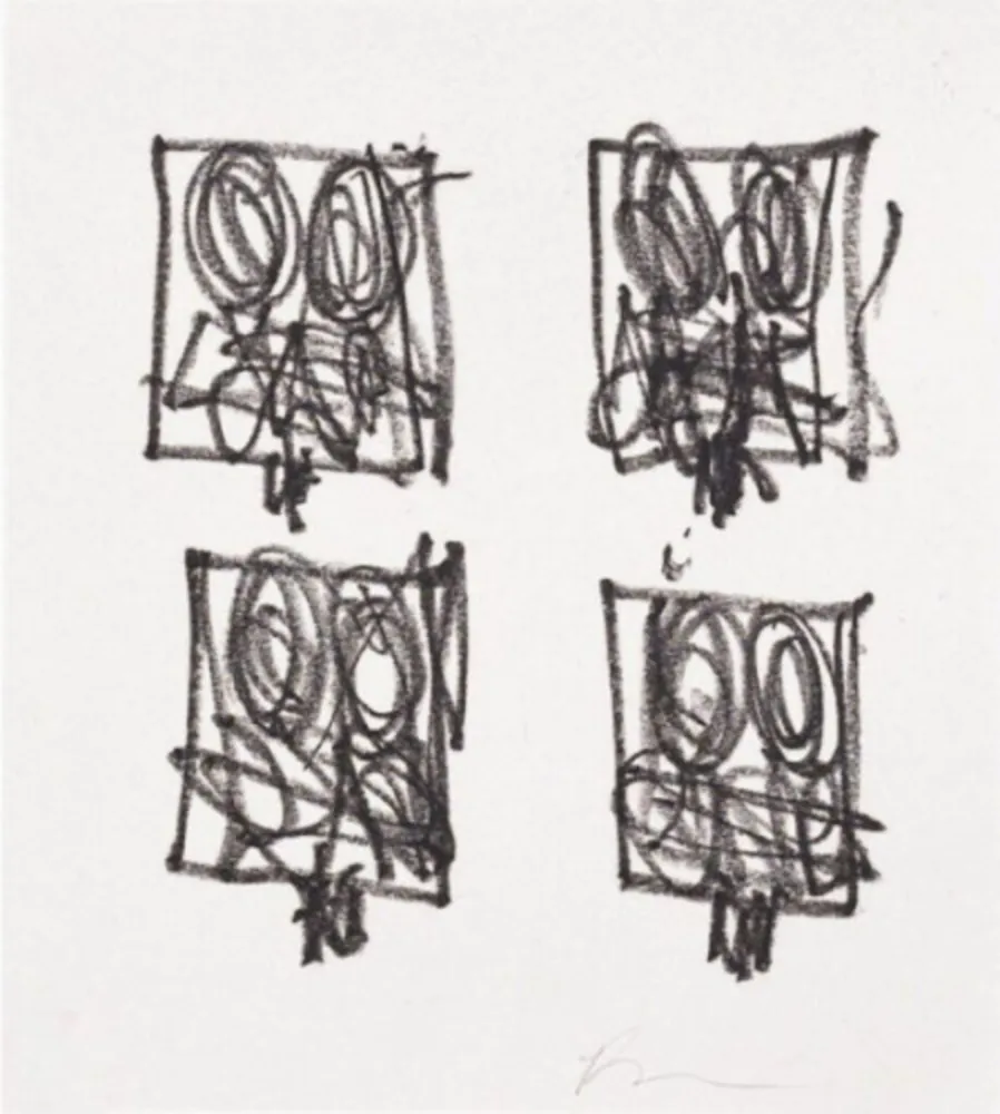 Гравюра Johnson - Untitled (Anxious Man)