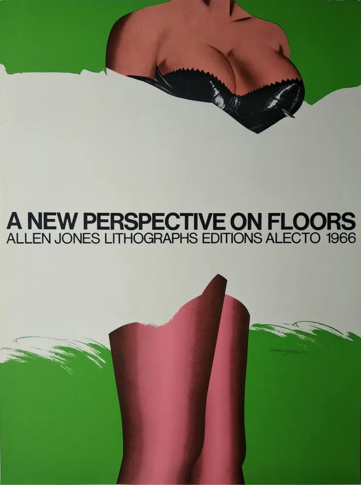 Сериграфия Jones -   „A new Perspective on Floors. Allen Jones Lithographs editions alecto 1966“.