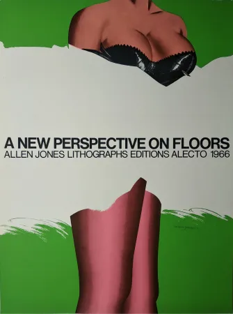 Сериграфия Jones -   „A new Perspective on Floors. Allen Jones Lithographs editions alecto 1966“.