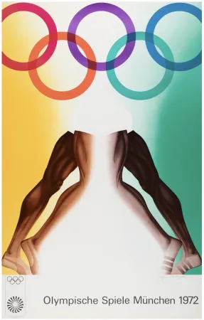 Литография Jones - Runners, from the Munich Olympics Portfolio, 1971 - Hand-signed