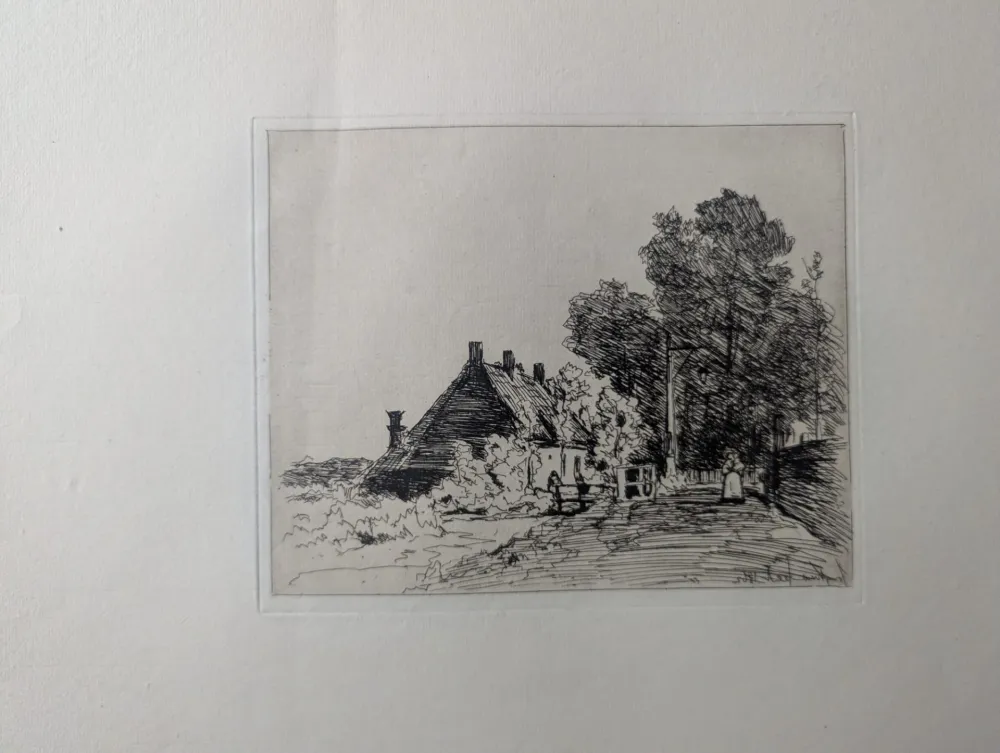 Офорт Jongkind - La nourrice / The Nurse