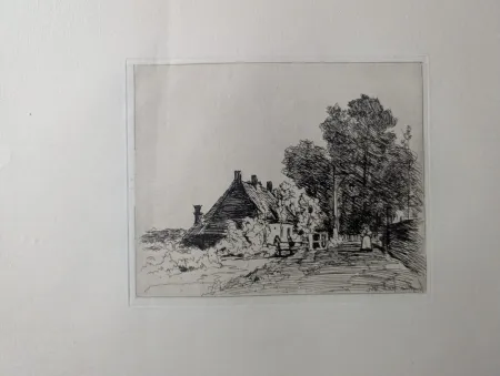 Офорт Jongkind - La nourrice / The Nurse