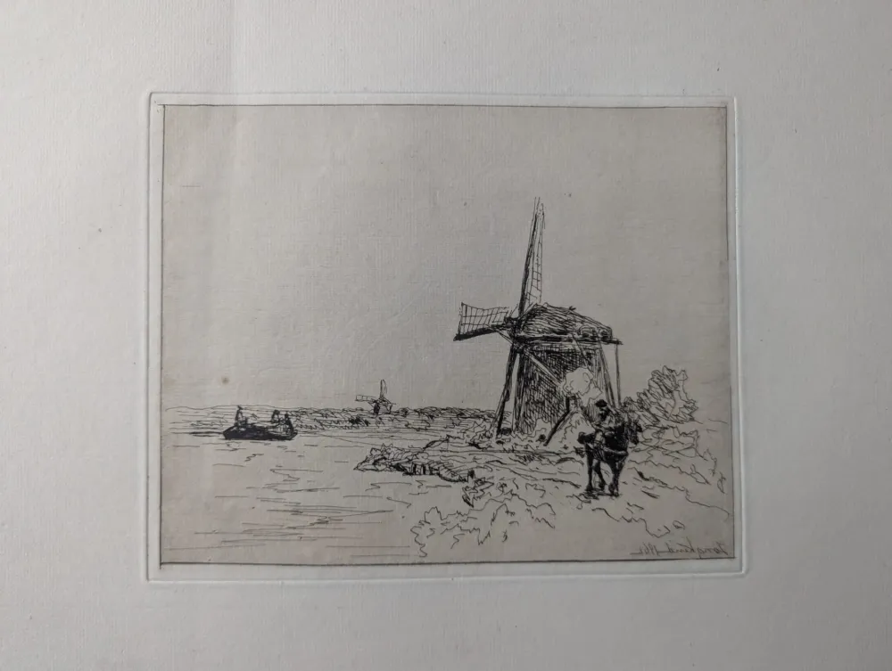 Офорт Jongkind - Le chemin de halage / The Towpath