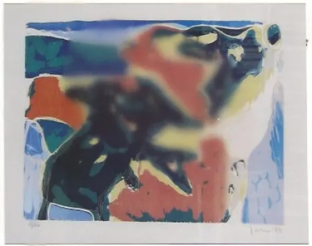 Гравюра На Дереве Jorn - Cobra, composición (portafolio Cobra II)