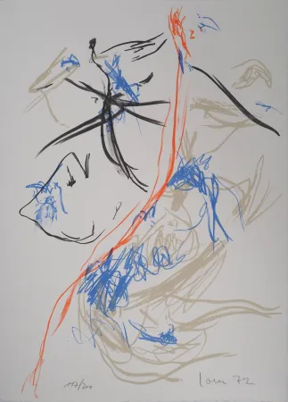 Литография Jorn - Couleurs en mouvement 