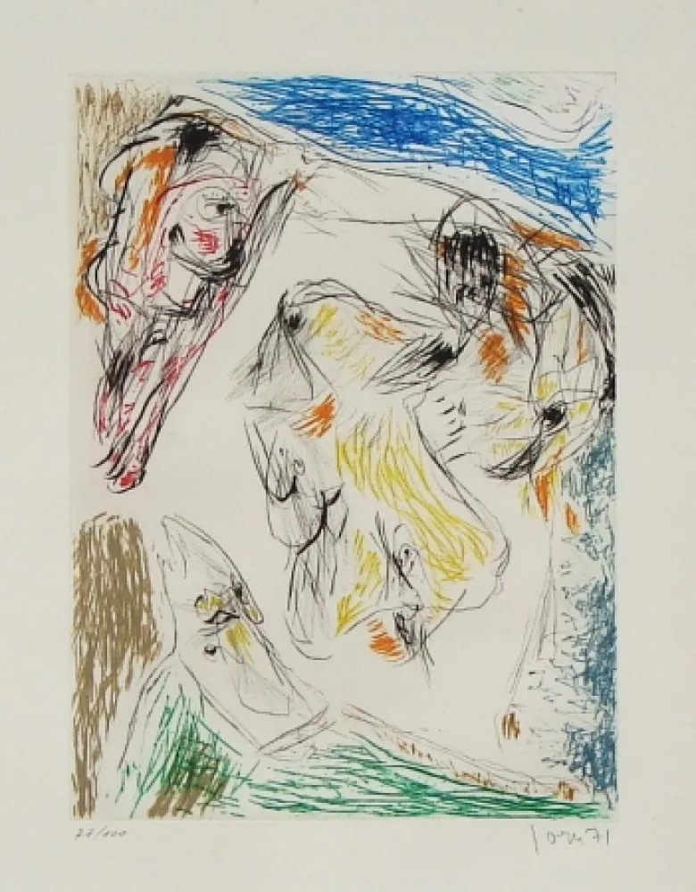 Офорт И Аквитанта Jorn - Euclide coincé