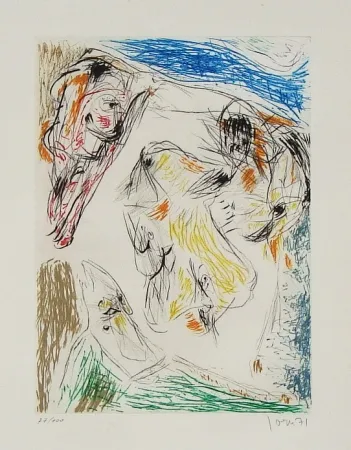 Офорт И Аквитанта Jorn - Euclide coincé