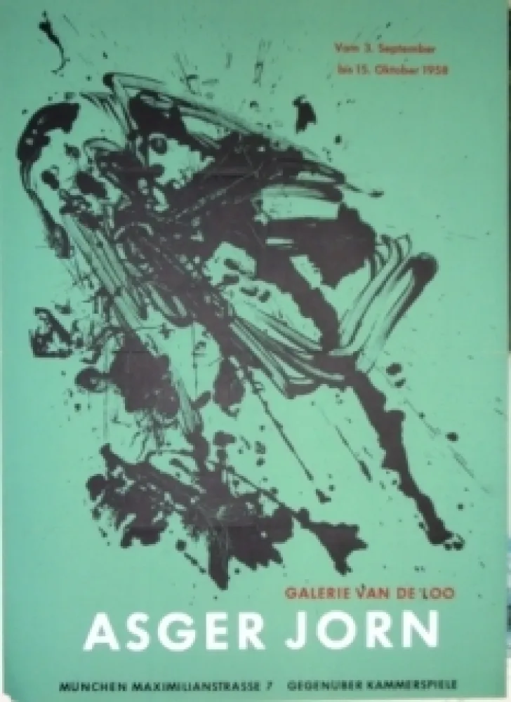 Литография Jorn - Exposition Galerie VAN DE LOO 