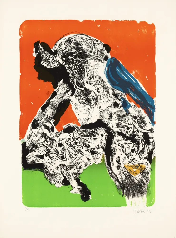 Литография Jorn - Intimités graphoglyptiques, provocation ratée