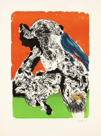 Литография Jorn - Intimités graphoglyptiques, provocation ratée