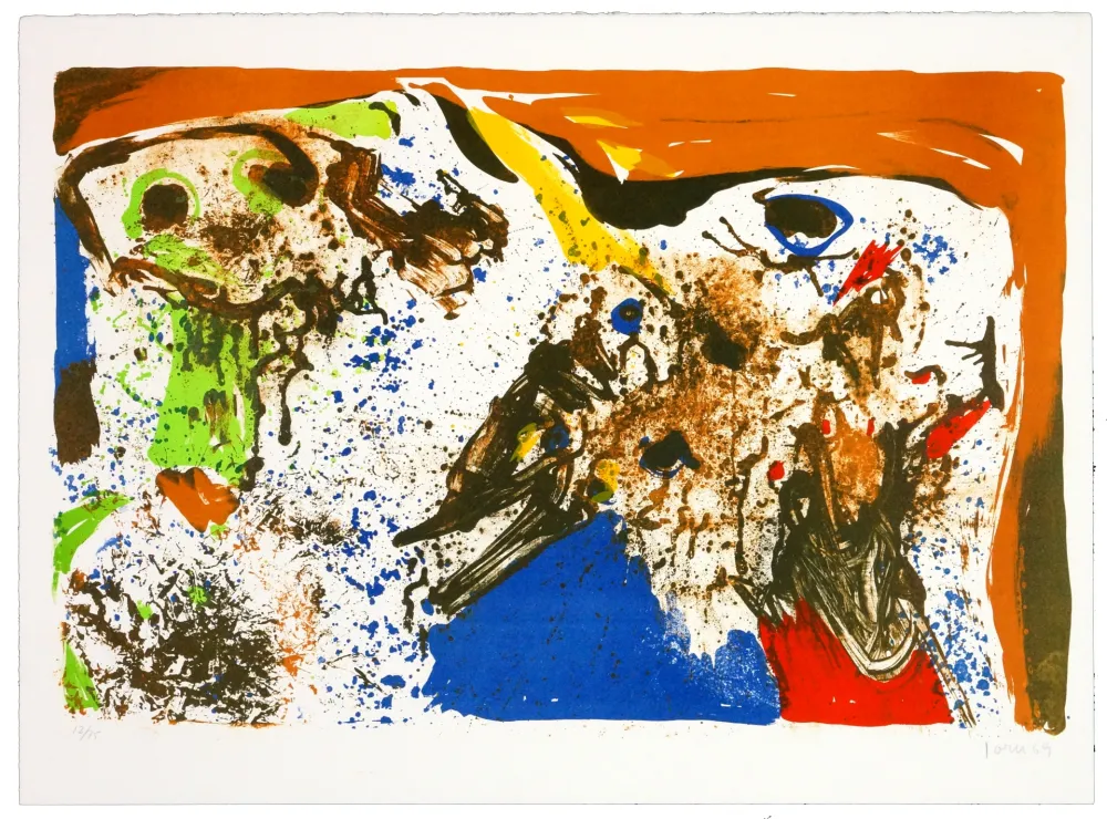 Литография Jorn - La fête des morts